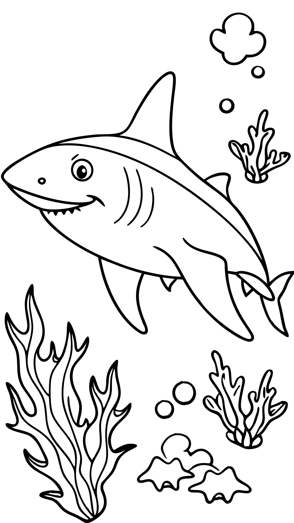 coloriage de requin